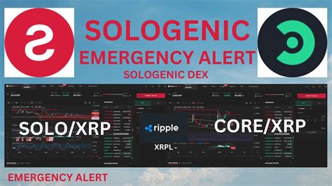 Sologenic Solo Xrp Emergency Alert Core Xrp Youtube