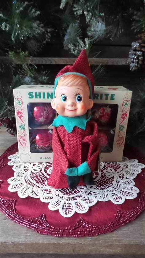 Large KNEE HUGGER ELF With Original Pixie Legend Story Inarco Etsy