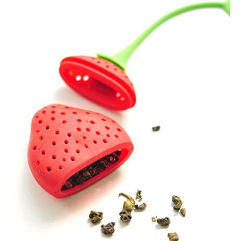 Acheter Votre Infuseur Th En Silicone Fraise Rouge Saveur Th Fr