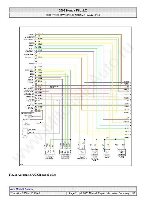 Unveiling the Honda Pilot Wiring Diagram: A Detailed Insight into Honda