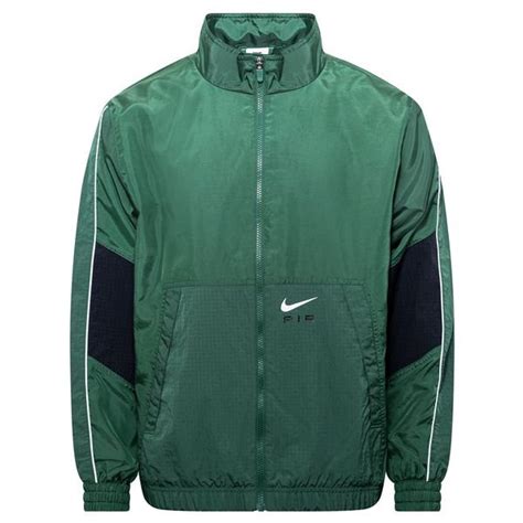 Nike Air Trainingsjacke NSW Woven Grün Schwarz unisportstore de