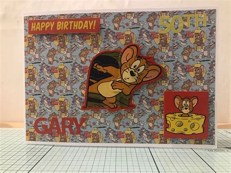 a birthday card with cartoon characters on it