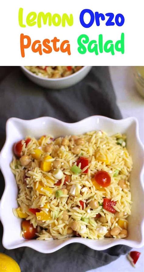 Lemon Orzo Pasta Salad Is A Perfect Warm Weather Salad Super Delicious