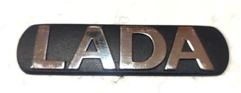 ORNEMENTO BADGE EMBLÈME Logo ARRIÈRE LADA NOIR CHROME LADA EUR 27