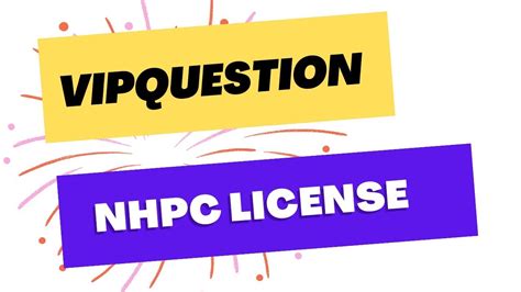 NHPC LICENSE MOST IMPORTANT QUESTION MODEL SET LICENSE EXAM HA