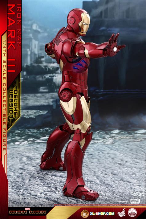 Hot Toys Qs012 Iron Man 1 4th Scale Mark Iii Deluxe Version Collectible Figure