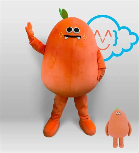 Maskot Orange Kostum Badut