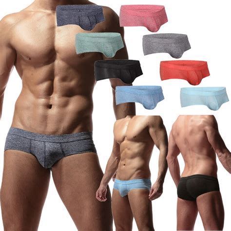 1 8 Stuks Heren Ondergoed Sexy Boxer Shorts Katoen Lage Taille