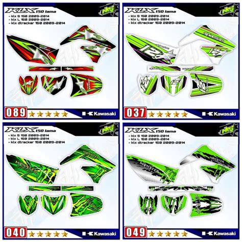 Jual Decal Sticker Striping Fullbody Variasi KLX 150 Dtracker Lama 2009