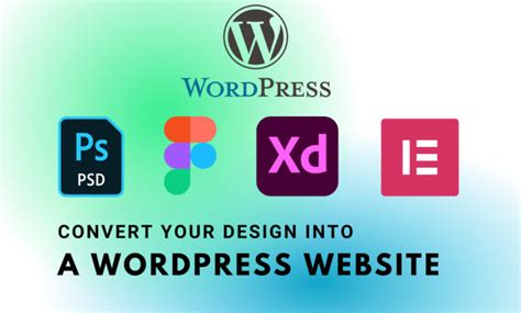 Convert Xd Figma Psd To Wordpress Using Elementor By Hetdevelops Fiverr