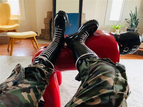 Gay Skinhead Master Training His Red Rubber Slave Bootedray