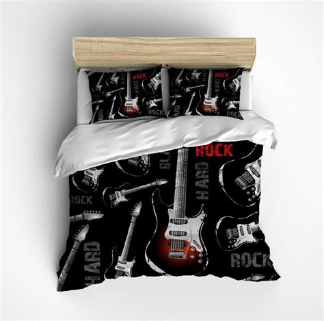 Rock N Roll Guitar Bedding Collection Duvet Bedding Duvet Bedding