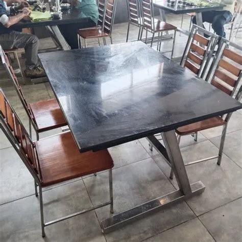 Stainless Steel Restaurant Dining Table Set At Inr In