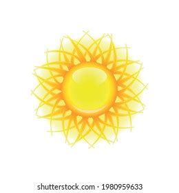 Vector Realistic Sun Design Download Stock Vector (Royalty Free) 1980959633 | Shutterstock