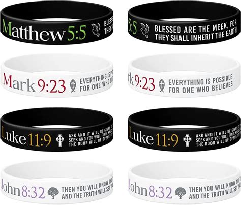 Christian Inspirational Bible Bracelets Isaiah 41 10 Philippians 4 13