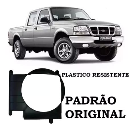 Defletor Ar Radiador Ranger 01 02 03 04 05 Motor 2 8 Fibra