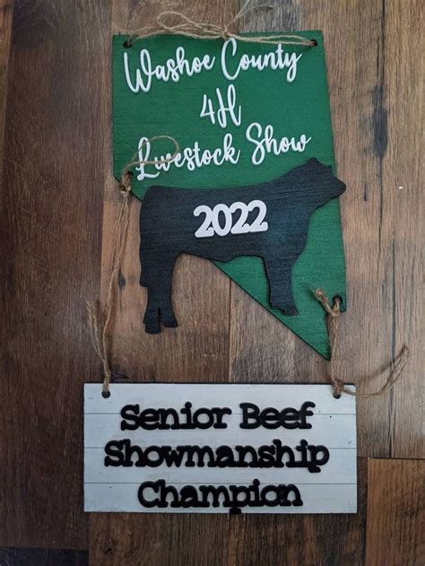 Custom Livestock Stall Signs North Carolina NC Steer Heifer Sheep