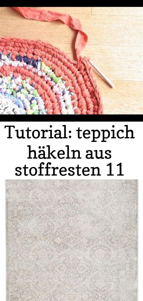 Tutorial teppich häkeln aus stoffresten 11 Crochet Knitted Knitted