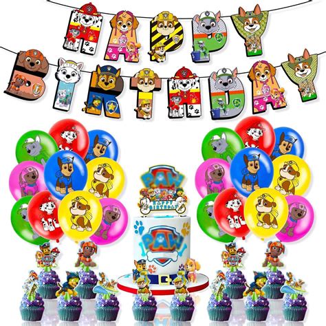 Buy 34 PCS Birthday Party Decorations For Paw Patrol Decorations