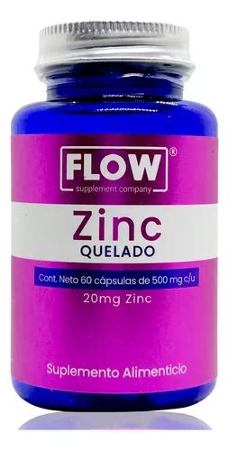 Zinc Quelado Mg C Psulas De Mg Flow