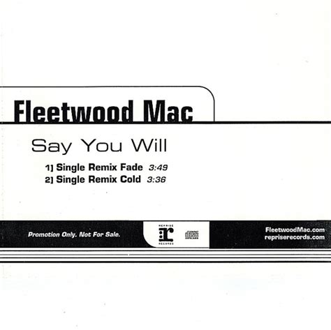 Fleetwood Mac Say You Will Releases Discogs