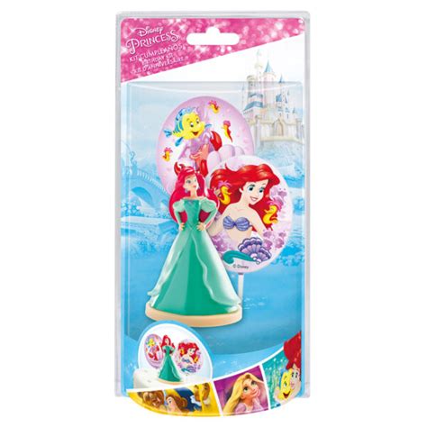 Kit Pvc Con Pinchos Princesa Ariel Para Decorar Tartas Dekora