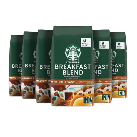 Кофе в зернах Starbucks средней обжарки — смесь для завтрака — 100% ...