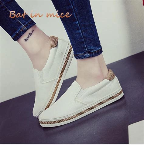 2018 Fashion Women Vulcanized Shoes Slip Flat Casual Vulcanized Shoes