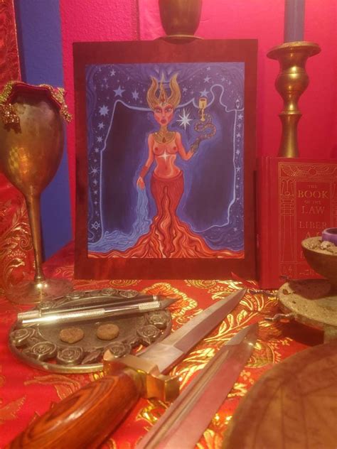 Babalon Et Nuit Art Print Thelema Babalon 156 Scarlet Etsy