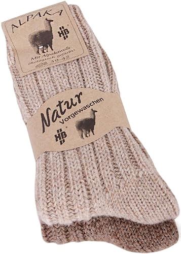 2 Pairs Of Alpaca Woollen Socks For Men And Women Warm Winter Socks