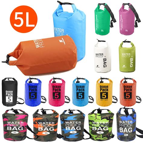 5L Waterproof Dry Bag Sack Pouch Drifting PVC Mesh Bags Swimming