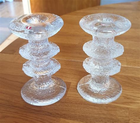 Iittala Festivo Ett Par Ljusstakar Med Tv Ringar K P P Tradera