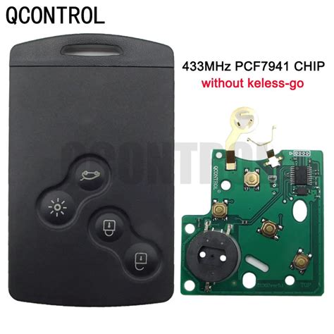 Qcontrol Buttons Car Remote Key Suit Id Pcf For Renault Megane