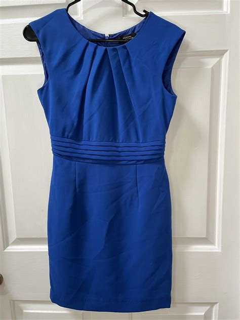 Tahari Arthur S Levine Sheath Dress Womens Size 2 Royal Blue Ebay