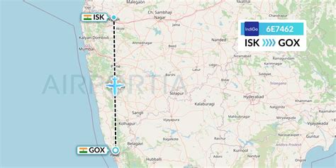 6E7462 Flight Status IndiGo Airlines: Nashik to Goa (IGO7462)