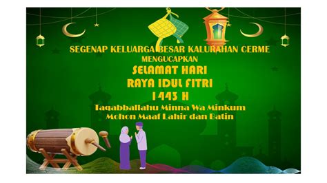 Segenap Keluarga Besar Kalurahan Cerme Mengucapkan Selamat Hari Raya