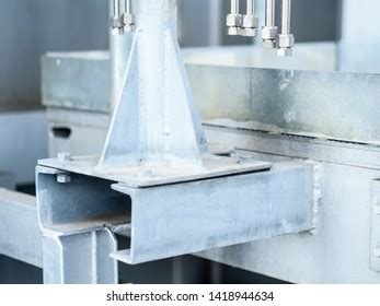 Stanchion Support Pressure Transmitter Field Instrument Stock Photo ...