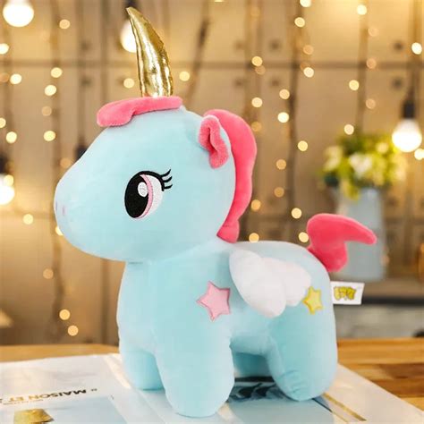 Unicornio Azul Peluche