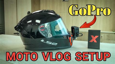 Best GoPro Moto Vlog Setup How To Setup Mic Adapter On Helmet BD