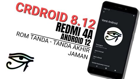 Custom Rom Redmi A Crdroid Os Nyoba Rom Crdroid Android