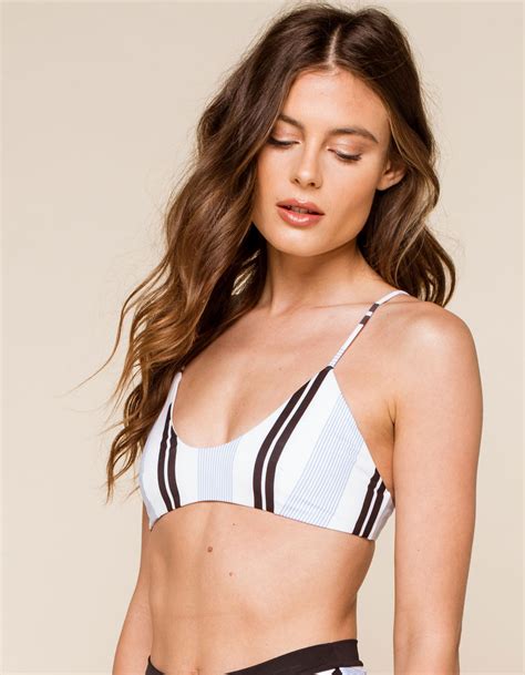 Tavik Nahla Periwinkle Stripe Bralette Bikini Top Blue Combo Tillys