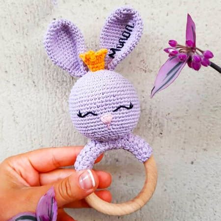 Crochet Rattle Bunny Amigurumi Pdf Pattern