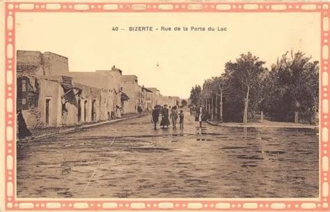 CPA TUNISIE BIZERTE Rue De La Porte Du Lac EUR 10 00 PicClick FR