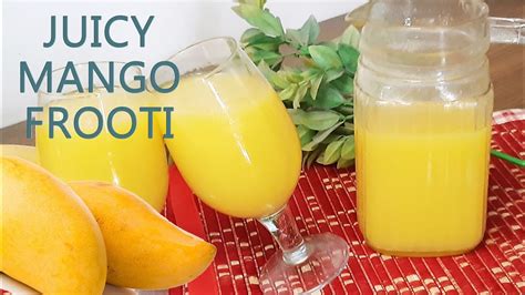 Mango Frooti Better Than Market Easy Recipe For Mango Frooti How To Make Frooti Mango