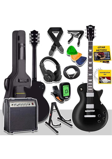 Midex Grx Bk Profesyonel Elektro Gitar Seti Watt Gainli