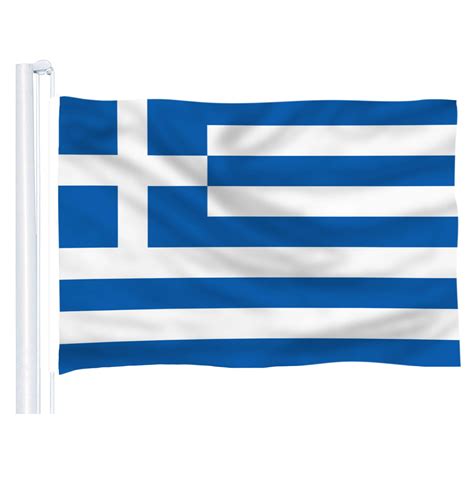 2016 Bandera de poliéster de la bandera griega de Grecia 5 3 pies 150