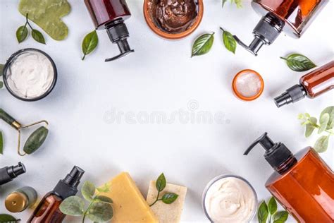 Natural Organic Beauty Care Flat Lay Stock Image Image Of Natural