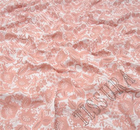 Embroidered Cotton Knit Fabric Exclusive Fabrics From Switzerland Sku 00067529 At 1398 — Buy