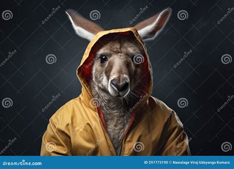 Animals Wearing Human Clothes. Generative Ai Stock Illustration ...