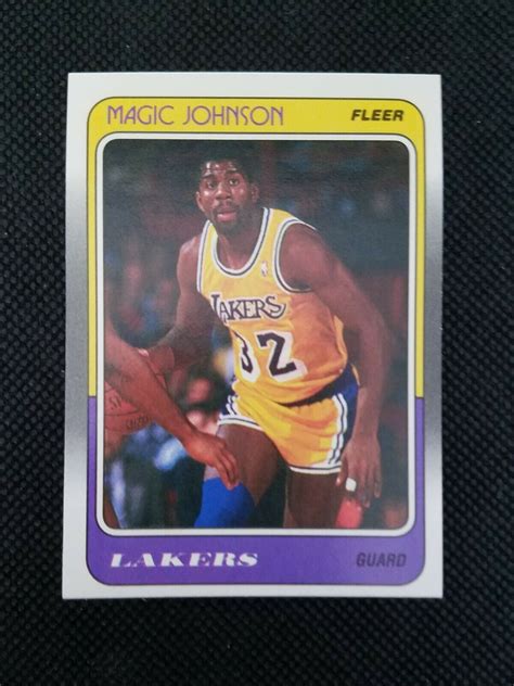 Magic Johnson Fleer Nr Mt Values Mavin